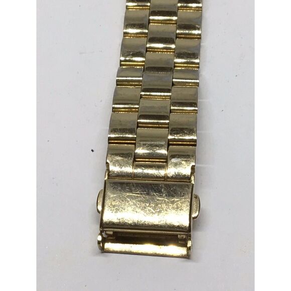 Michael Kors Watch Bracelet Links Case Use For Parts 18mm Band Gold A766 - Picture 2 of 8